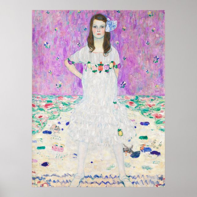 Mäda Gertrude Primavesi Klimt Poster (Vorne)