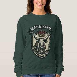 MADA KING | Madagassisches Zebu Madagaskar T-Shirt Sweatshirt