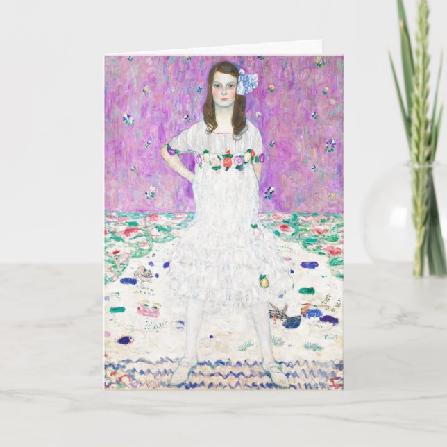 Mada Primavesi von Gustav Klimt Malerei Karte (Vorderseite)