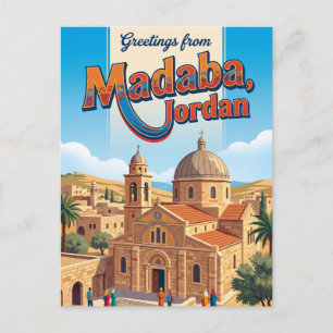 Madaba Jordan Postkarte
