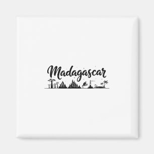 Madagascar-Skyline-Reise-Urlaub-Outfits Magnet