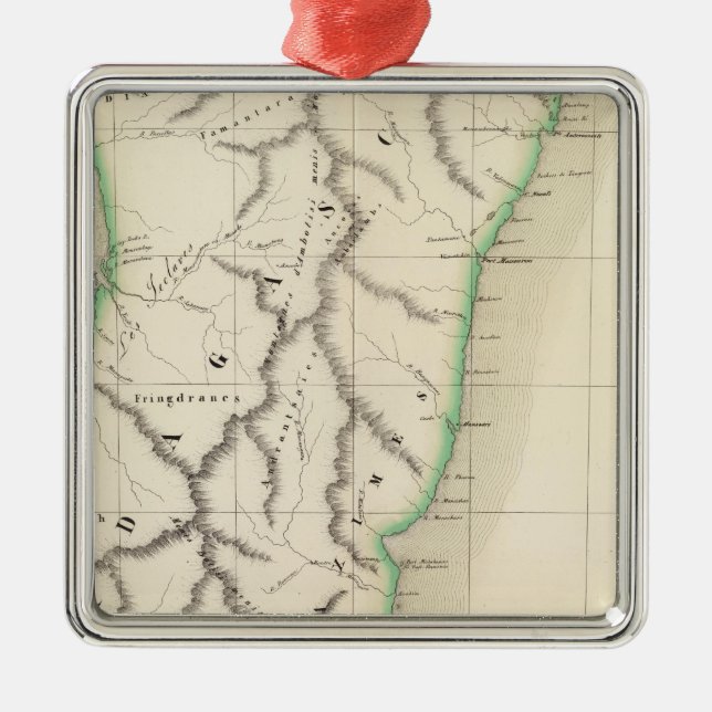 Madagaskar Afrika 56 Ornament Aus Metall (Vorne)