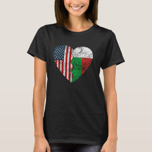 Madagaskar American Fahnen Herbst Vereinte Staaten T-Shirt