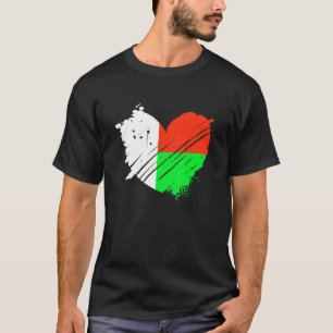 Madagaskar Fahne I Liebe Madagaskar in My Dna Mala T-Shirt