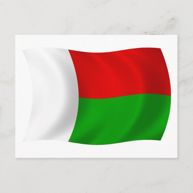 Madagaskar-Flag Postkarte (Vorderseite)