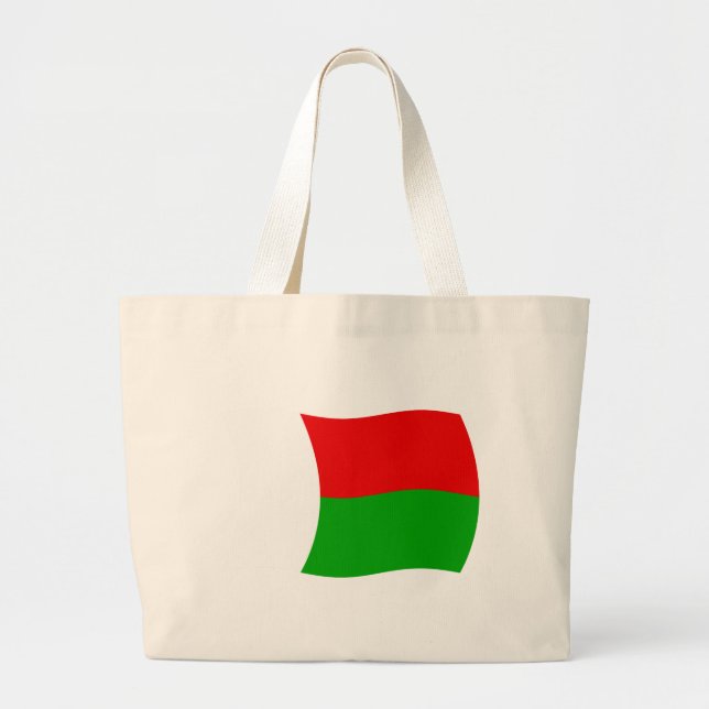 Madagaskar Flag Tote Tag Jumbo Stoffbeutel (Vorne)