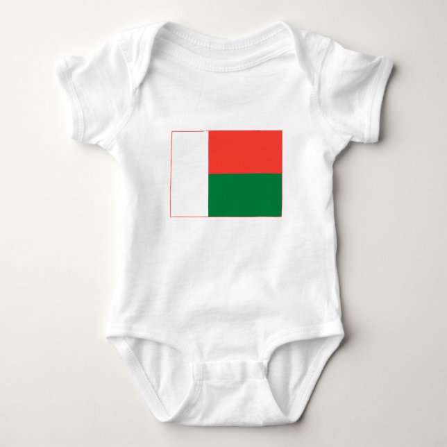 Madagaskar-Flagge Baby Strampler (Vorderseite)