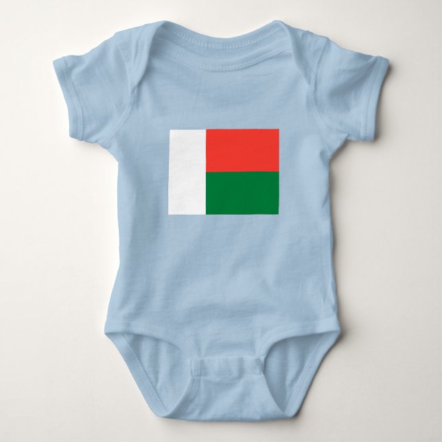 Madagaskar-Flagge Baby Strampler (Vorderseite)