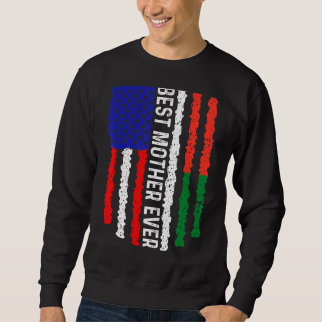 Madagaskar-Flagge Beste Mutterflagge Sweatshirt (Vorderseite)