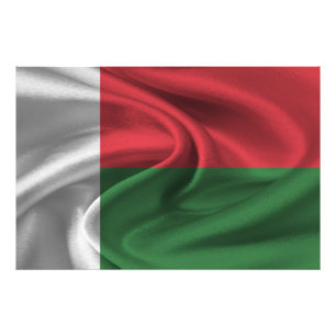 Madagaskar-Flagge Fotodruck