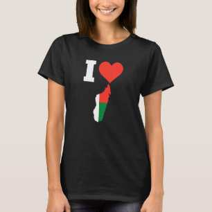 Madagaskar-Flagge für Madagaskar Ich liebe Madaga T-Shirt