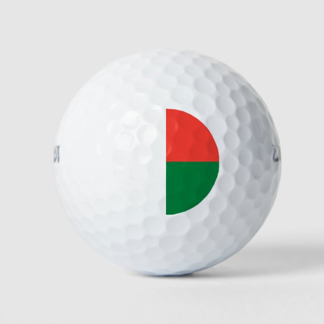 Madagaskar-Flagge Golfball (Vorderseite)