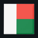 Madagaskar-Flagge Magnet<br><div class="desc">Anpassbare World Flag Produkte - Bitte fühlen Sie sich frei,  Ihren eigenen Text hinzuzufügen.</div>