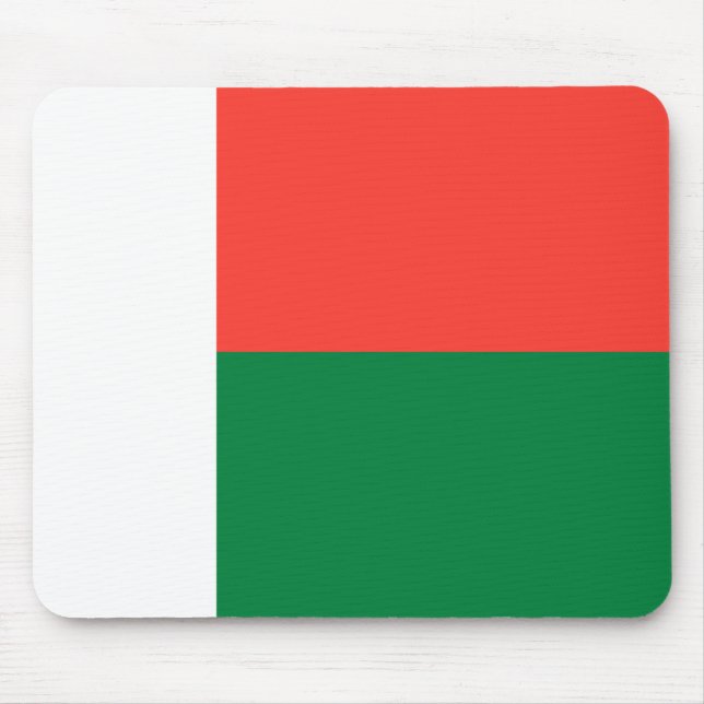 Madagaskar-Flagge Mousepad (Vorne)