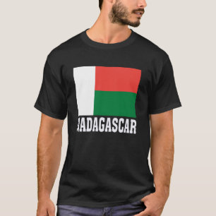 Madagaskar-Flagge Patriotisches Nationales Erbe So T-Shirt
