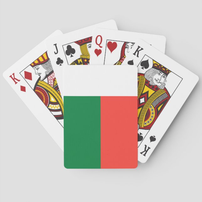 Madagaskar-Flagge Spielkarten (Rückseite)