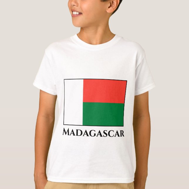 Madagaskar-Flagge T-Shirt (Vorderseite)