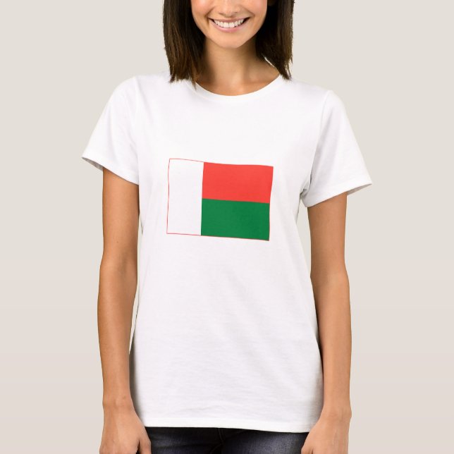 Madagaskar-Flagge T-Shirt (Vorderseite)