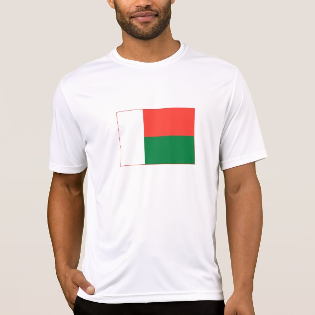 Madagaskar-Flagge T-Shirt (Vorderseite)