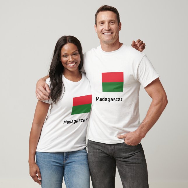 Madagaskar-Flagge T-Shirt (Unisex)