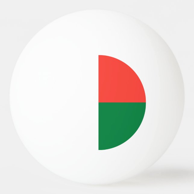 Madagaskar-Flagge Tischtennisball (Vorderseite)