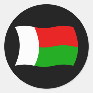 Madagaskar Flaggen Aufkleber