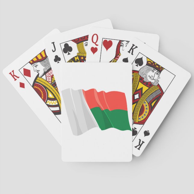 Madagaskar-Flaggen-Spielkarten Spielkarten (Rückseite)