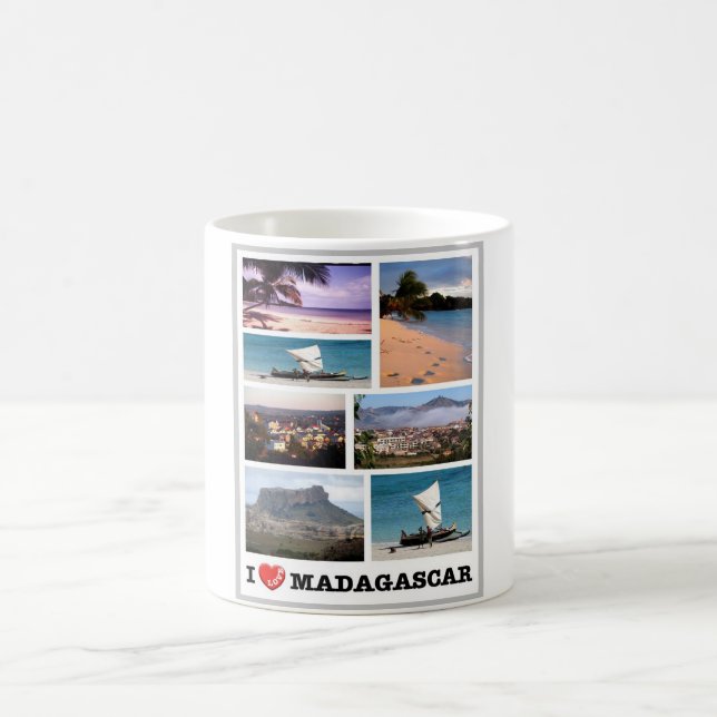 Madagaskar - I Liebe - Kaffeetasse (Mittel)