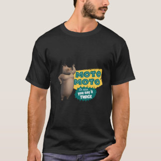 Madagaskar Moto Moto sagt, es sei zweimal Text Pos T-Shirt