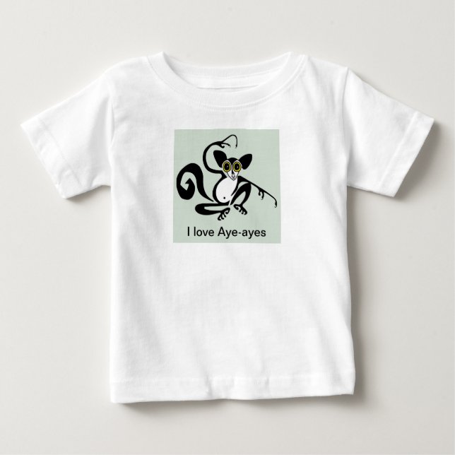 Madagaskar - Niedlich I Liebe Aye-ayes - Wildnis - Baby T-shirt (Vorderseite)
