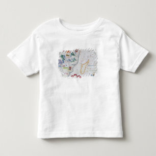 Madagaskar und afrikanische Ostküstenlinie Kleinkind T-shirt