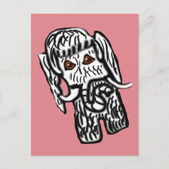 Madalynne Der Mammoth Postkarte (Vorderseite)