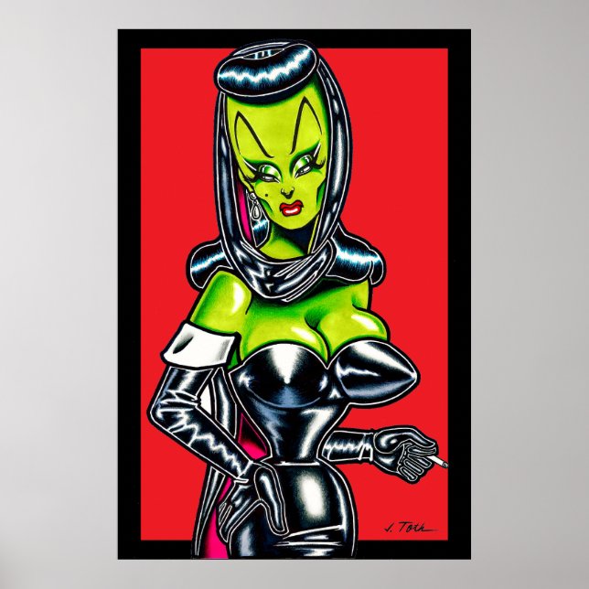 Madam Mars™/Verhüllte Glamour Poster (Vorne)