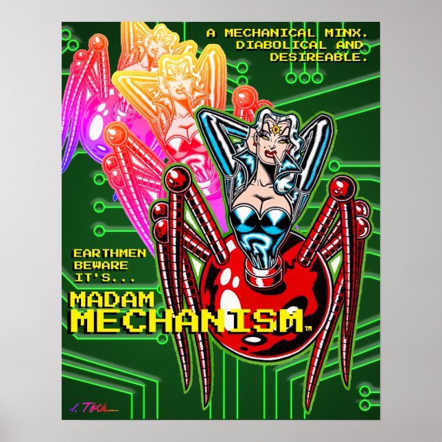 Madam Mechanism™/Vorsicht  Poster (Vorne)