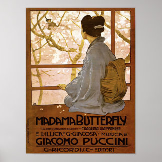 Madama Butterfly - Metlicovitz Poster