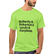 Madama Schmetterlings-Charakter-T - Shirt