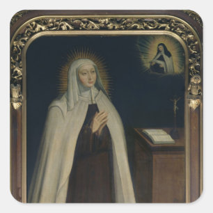 Madame Acarie bekannt als Marie de L'Incarnation Quadratischer Aufkleber