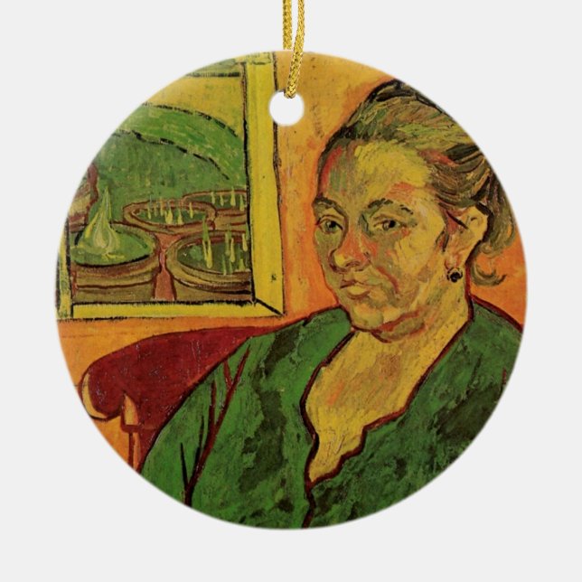 Madame Augustine Roulin von Vincent van Gogh Keramik Ornament (Vorne)
