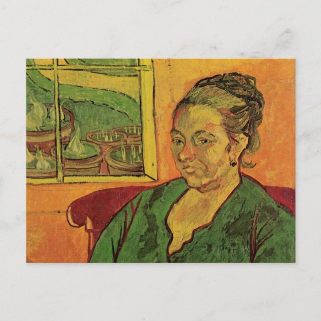 Madame Augustine Roulin von Vincent van Gogh Postkarte (Vorderseite)
