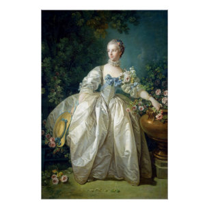 Madame Bergeret 1766 von Francois Boucher Ölmalere Poster