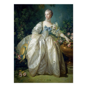 Madame Bergeret 1766 von Francois Boucher Ölmalere Poster