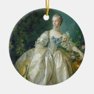 Madame Bergeret, C. 1766 (Öl auf Leinwand) Keramik Ornament