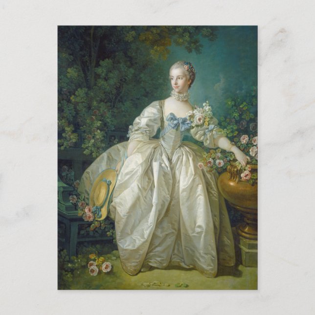 Madame Bergeret, c. 1766 (Öl auf Leinwand) Postkarte (Vorderseite)
