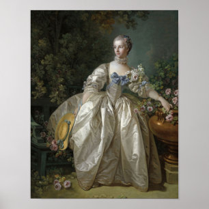 Madame Bergeret von Francois Boucher Druck Poster