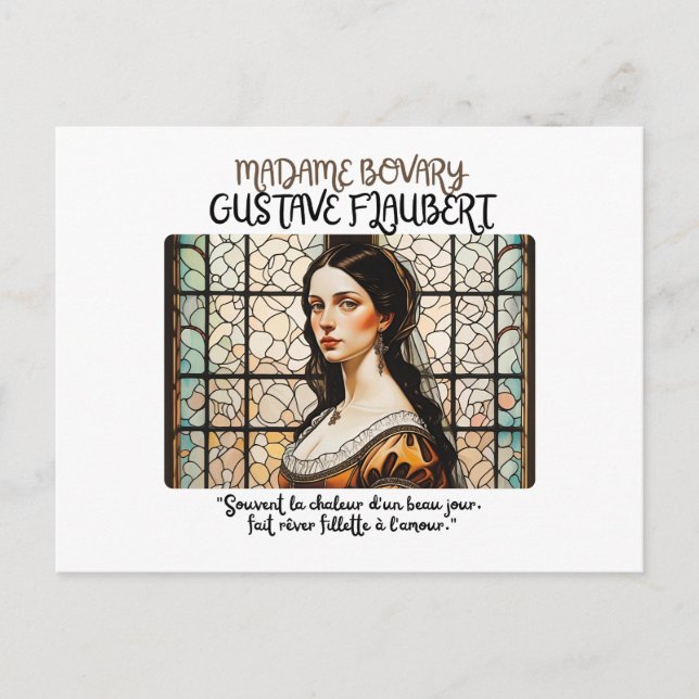 'Madame Bovary', by Gustave Flaubert Postkarte (Vorderseite)