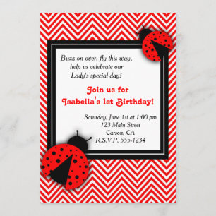 Madame Bug Party Invitations