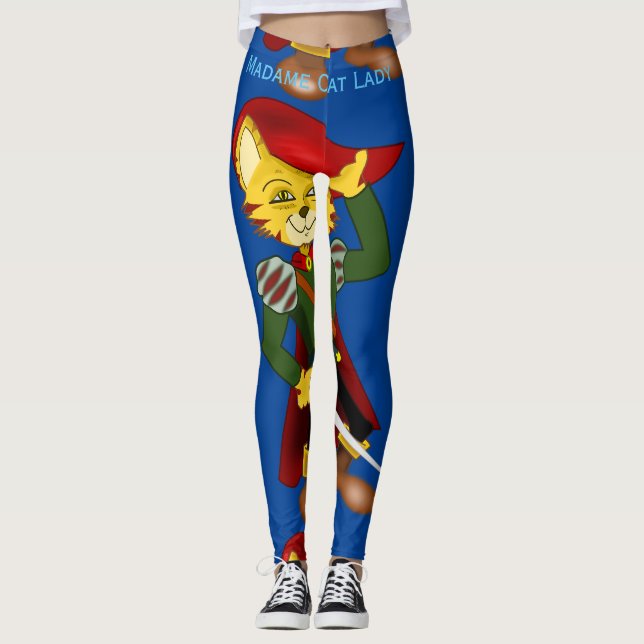 Madame Cat Lady 2024 für Präsident Thunder_Cove Leggings (Vorderseite)
