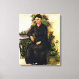 Madame Cezanne Im Garten - Paul Cezanne Leinwanddruck