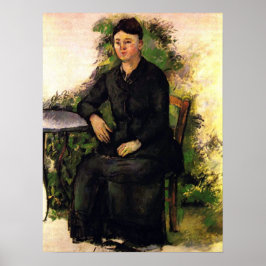 Madame Cezanne Im Garten - Paul Cezanne Poster