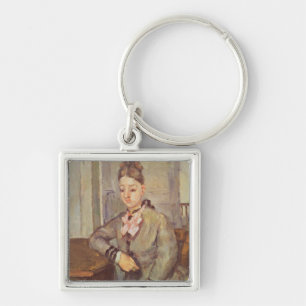 Madame Cezanne Leaning auf einer Tabelle, 1873-77 Schlüsselanhänger